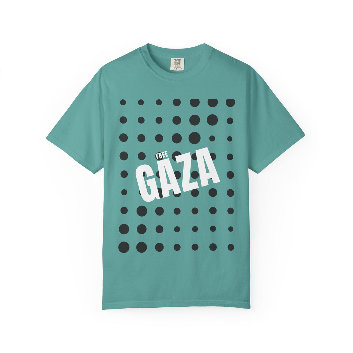 Free Gaza Dot Graphic T-Shirt
