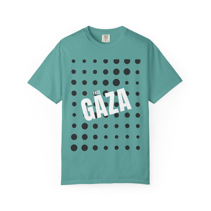 Free Gaza Dot Graphic T-Shirt