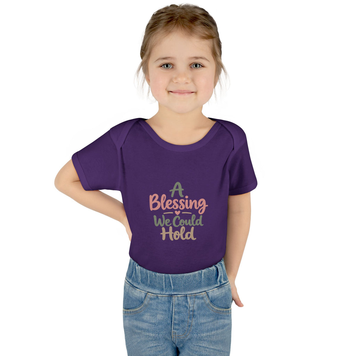 Infant Bodysuit — "A Blessing We Could Hold" Baby Onesie (Newborn Gift)