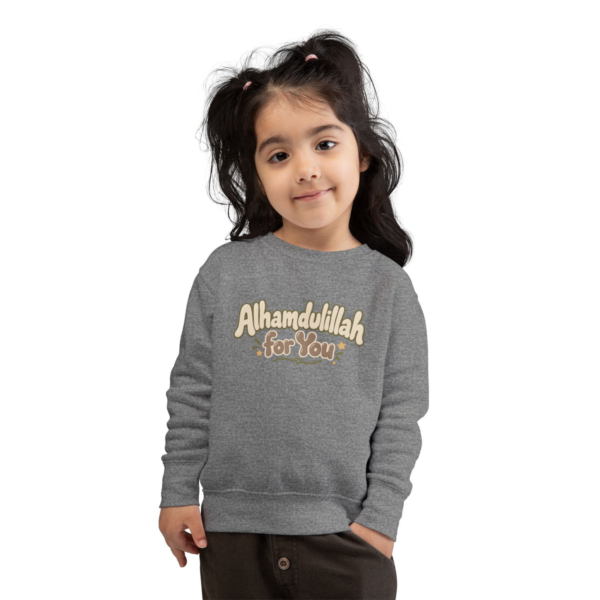 Alhamdulillah For You Toddler Sweatshirt – Cute Islamic Kids Pullover