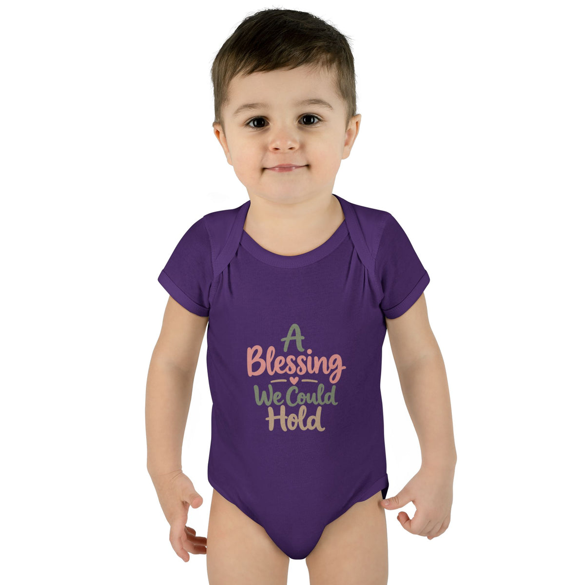 Infant Bodysuit — "A Blessing We Could Hold" Baby Onesie (Newborn Gift)