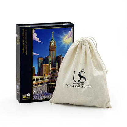Masjid Al-Haram (The Ka’abah) | Premium 500 Piece Velvet Touch Jigsaw Puzzle | Islamic Gift for Adults & Families