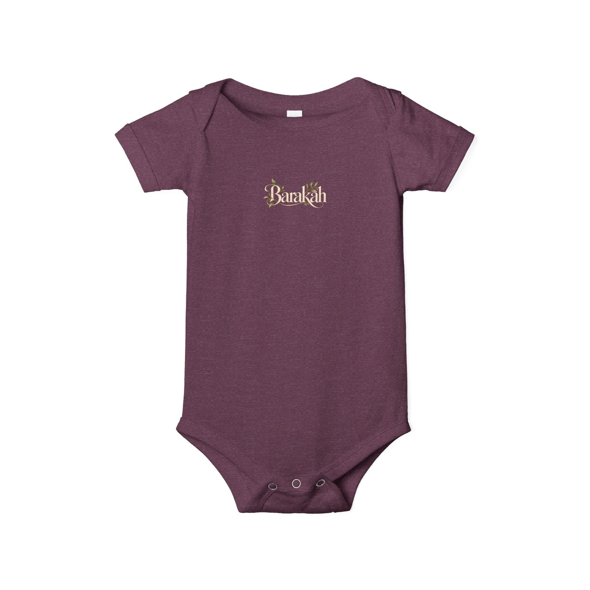 Floral 'Barakah' Infant Onesie — Soft Cotton Baby Bodysuit