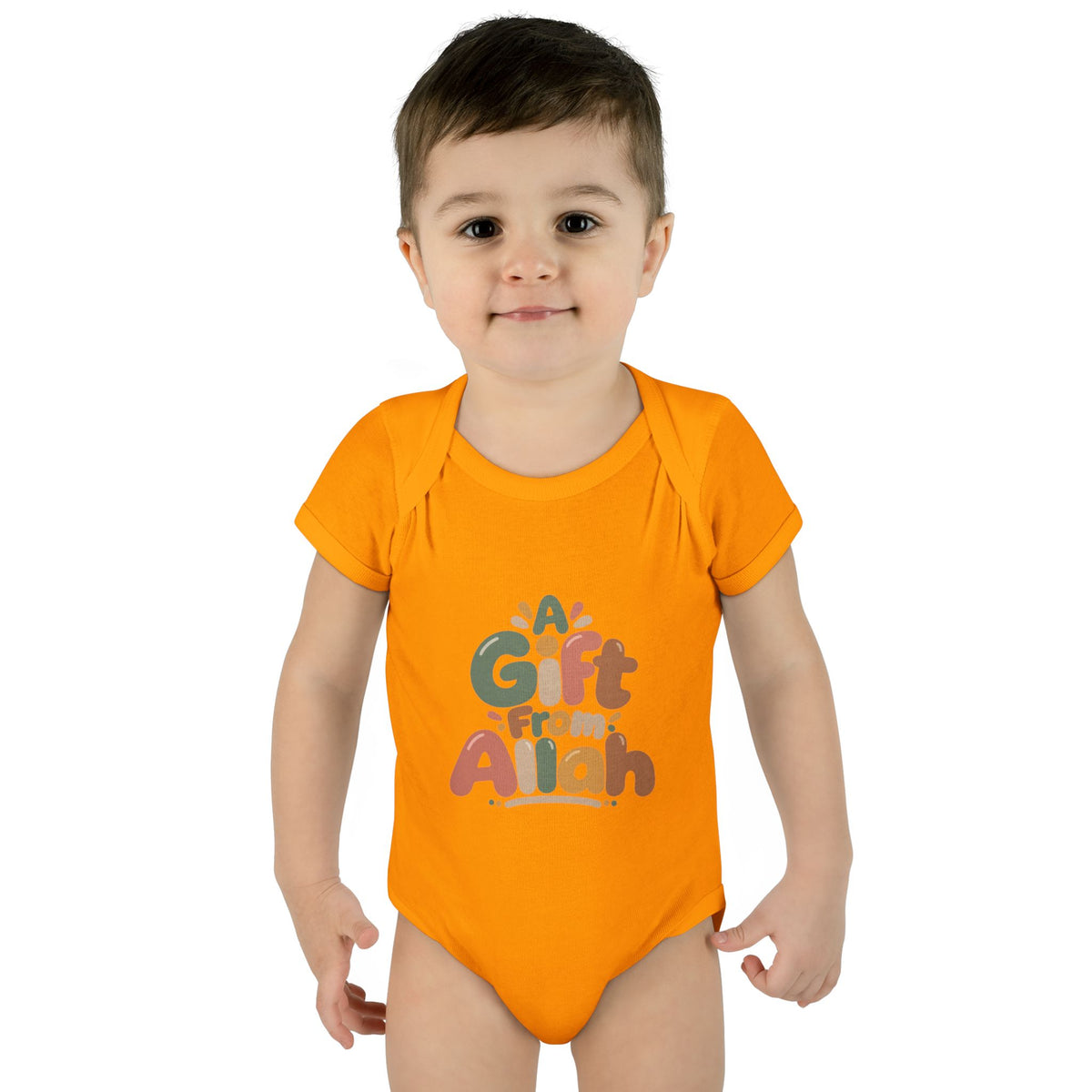 Infant Bodysuit — "A Gift From Allah" Baby Onesie, Islamic Newborn Gift