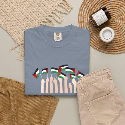 Palestine Flags T-Shirt — Minimal Graphic Tee