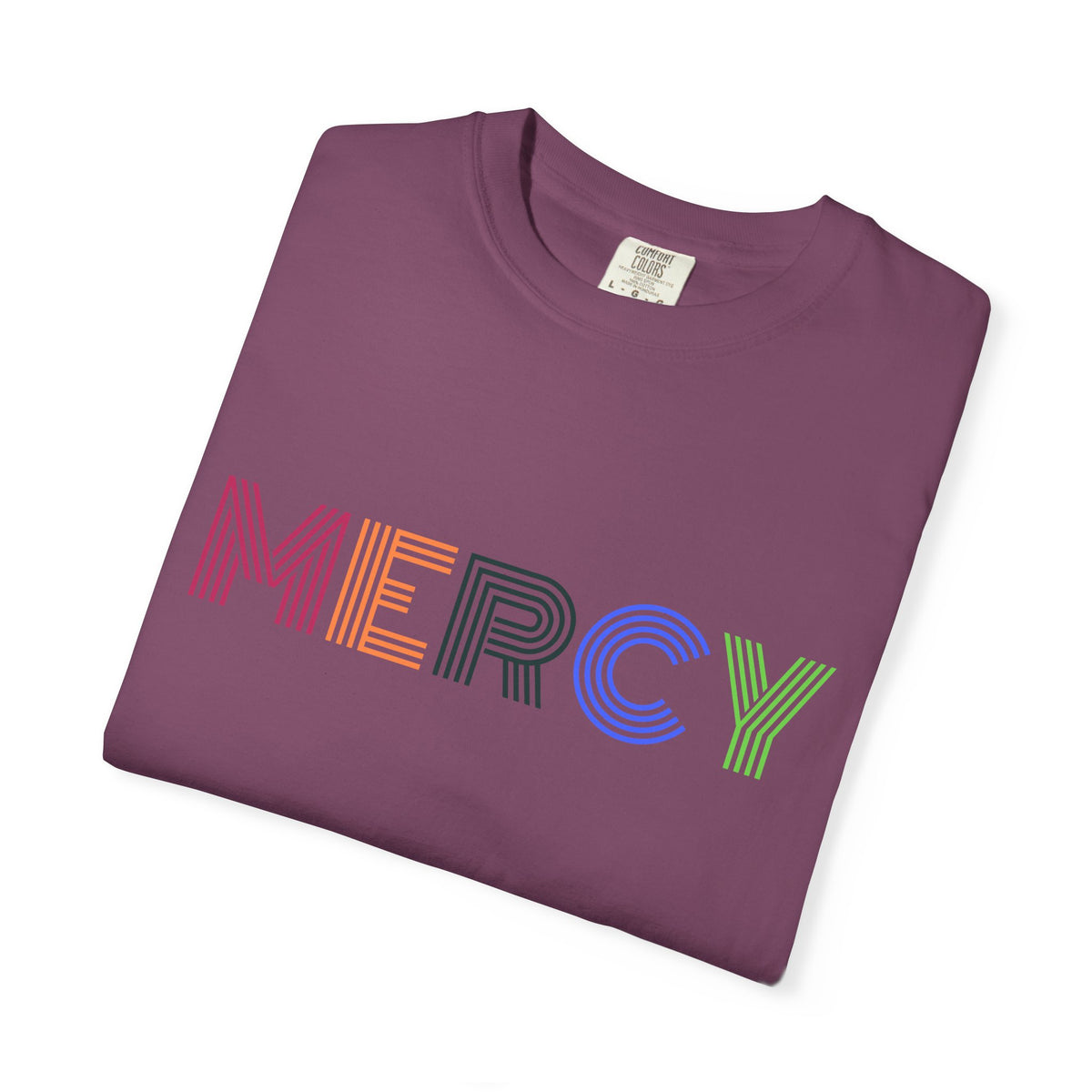 Mercy Multi Color Letters T-Shirt