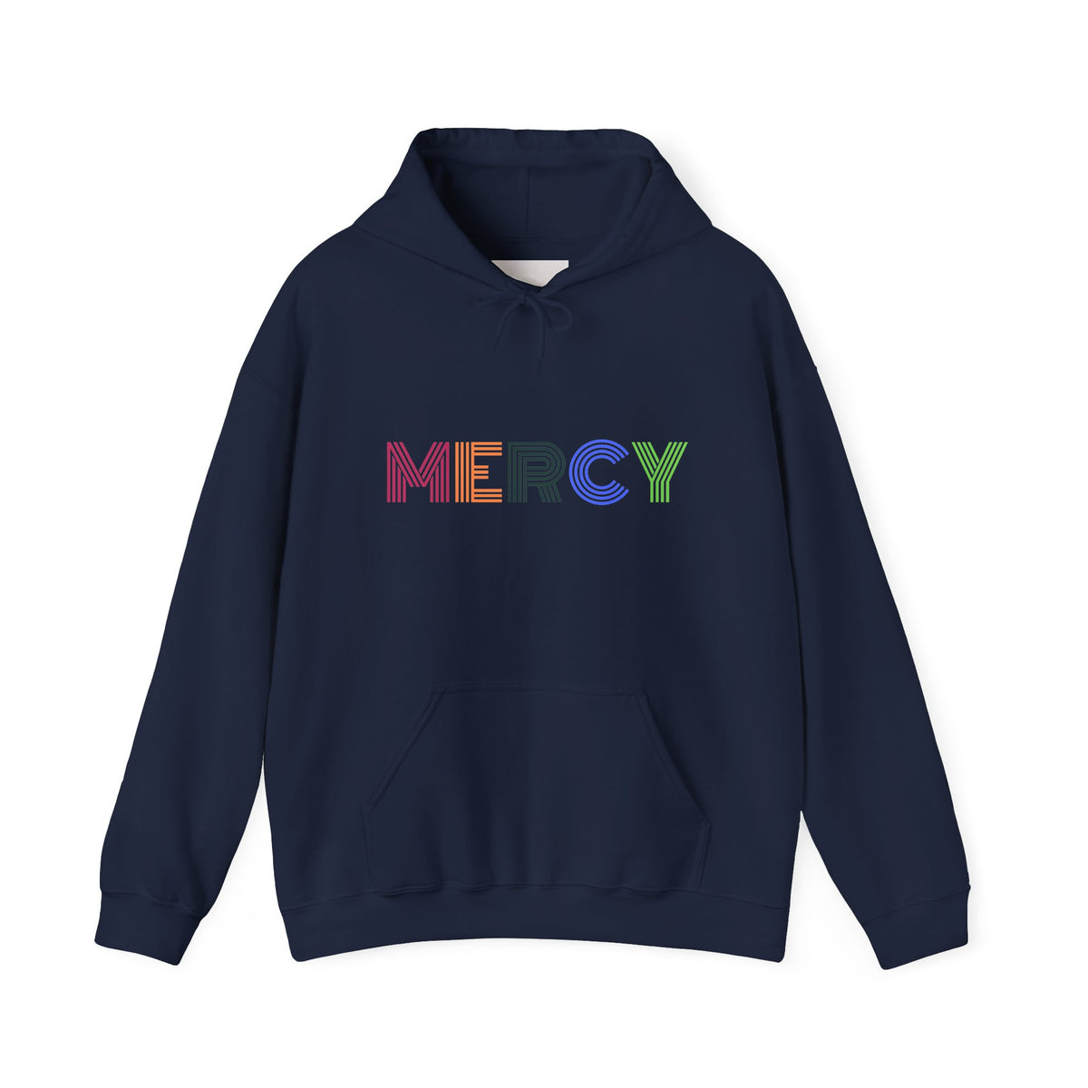 Mercy Hoodie — Colorful Mercy Graphic Hooded Sweatshirt
