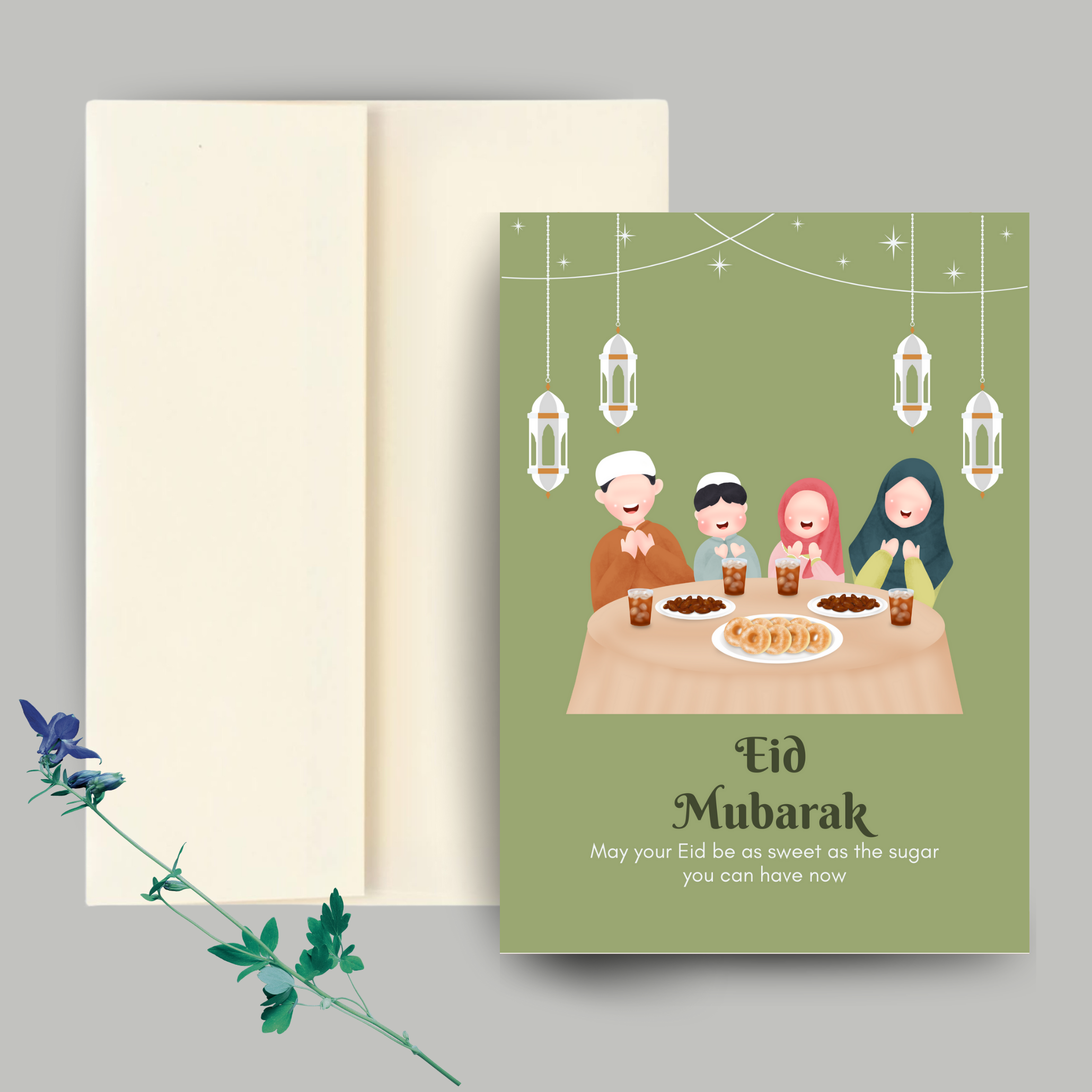 Eid Mubarak Greeting Card | Islamic Greeting Cards