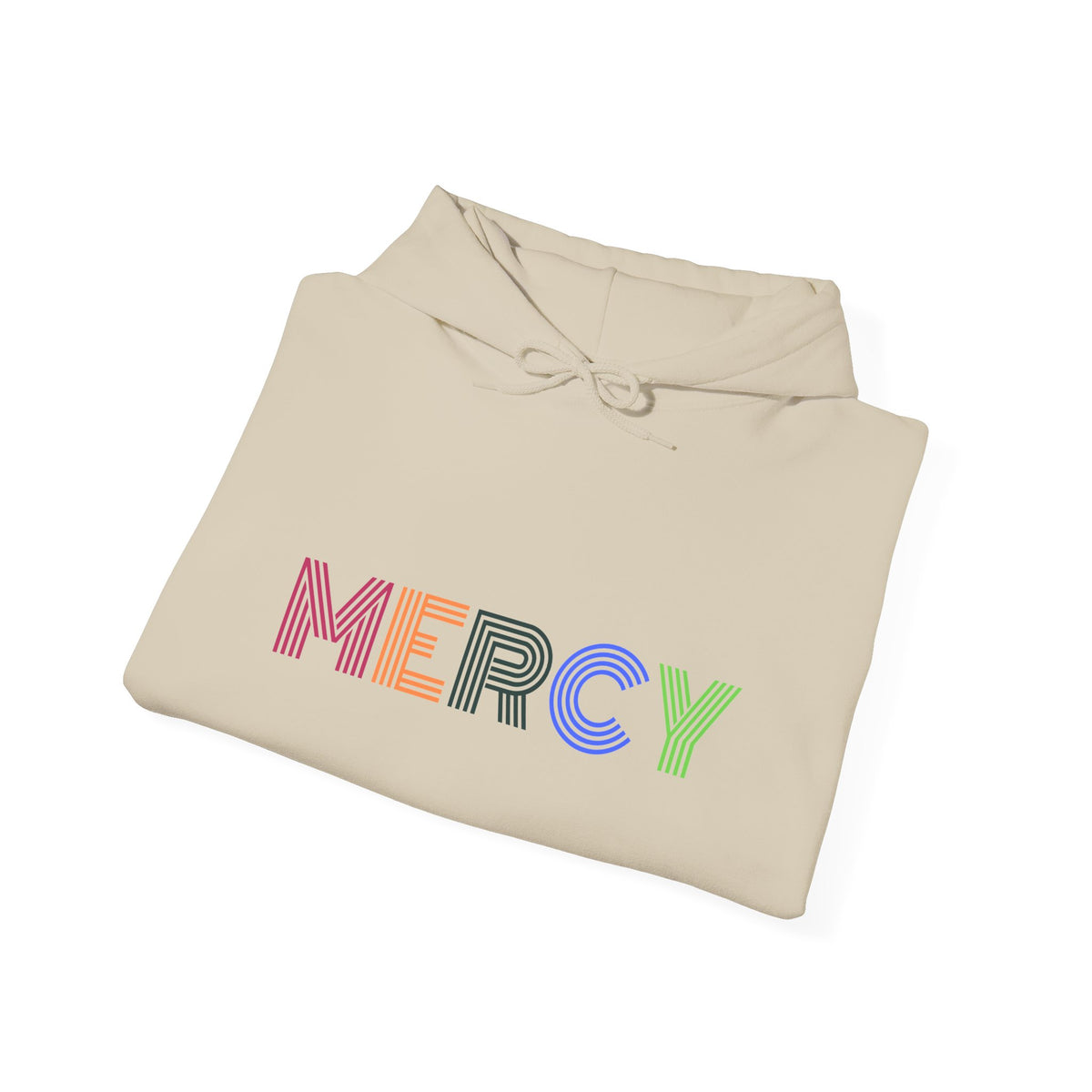 Mercy Hoodie — Colorful Mercy Graphic Hooded Sweatshirt