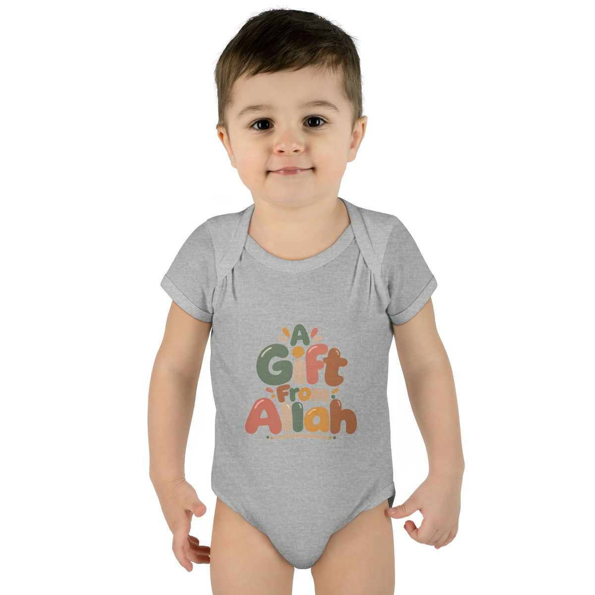 Infant Bodysuit — "A Gift From Allah" Baby Onesie, Islamic Newborn Gift