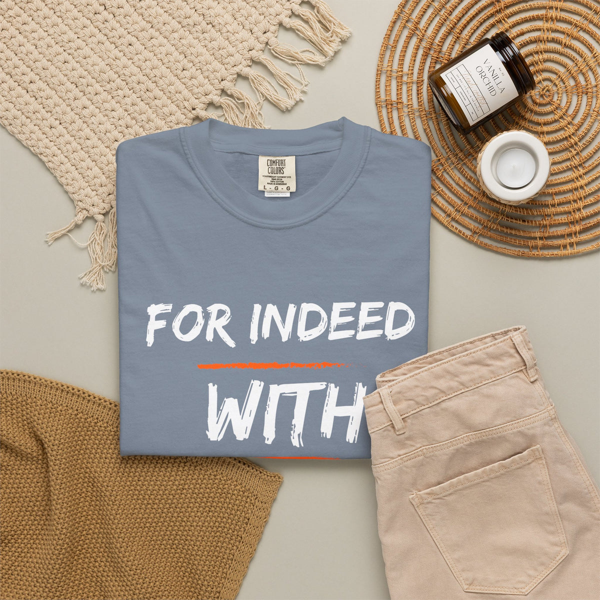 Inspirational Quran Quote T-Shirt — "For Indeed, With Hardship Comes Ease"