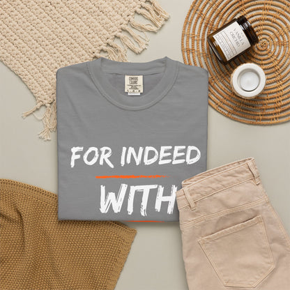 Inspirational Quran Quote T-Shirt — "For Indeed, With Hardship Comes Ease"