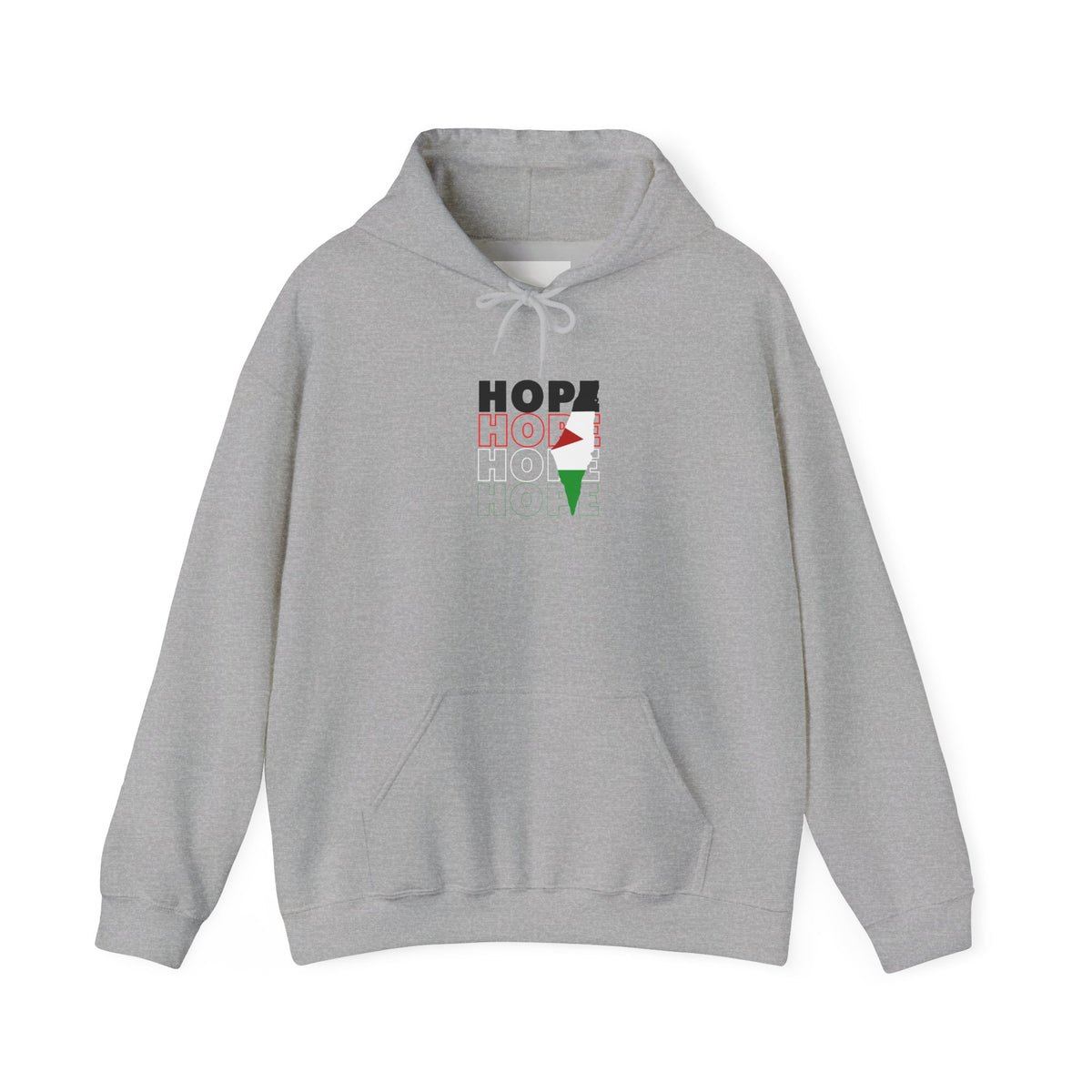 Hoodie — "HOPE" Palestinian Flag Graphic Pullover