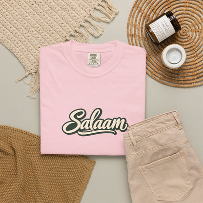 Salaam Script T-Shirt — Casual Islamic Greeting Tee