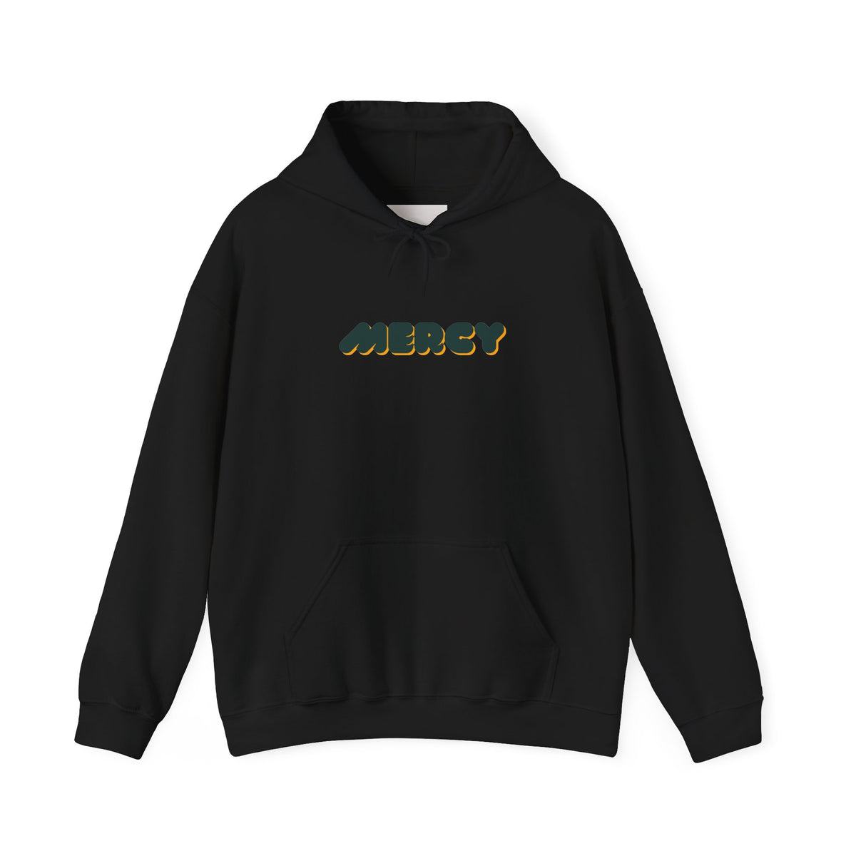 Mercy Retro Bubble Hoodie — Vintage-Inspired Mercy Graphic Sweatshirt