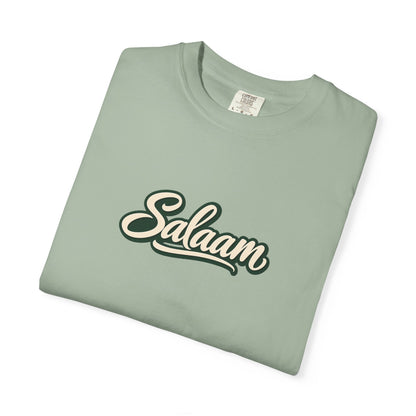 Salaam Script T-Shirt — Casual Islamic Greeting Tee