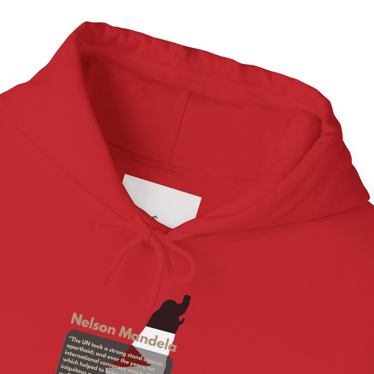 Hoodie - Nelson Mandela Quote & Palestine Flag Graphic
