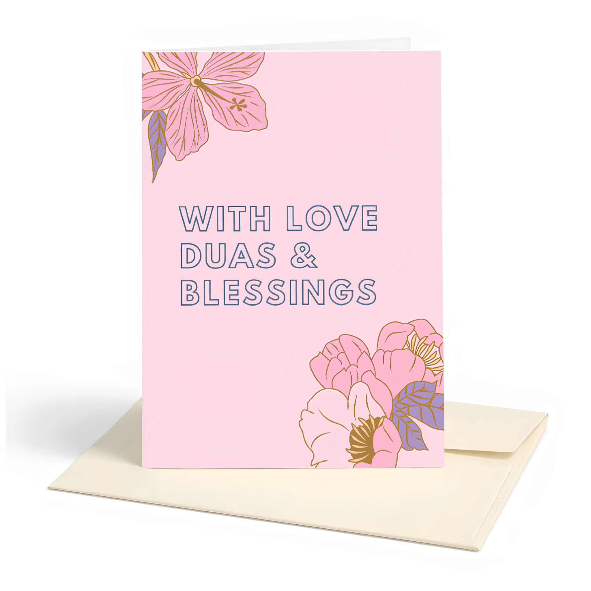 With Love, Du’as and Blessings Islamic Greeting Card