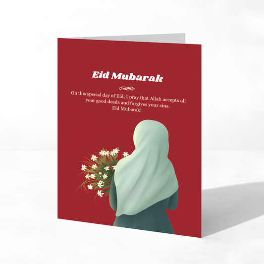 Eid Mubarak Islamic Greeting Card