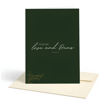 Sending Love and Du’as Islamic Greeting Card