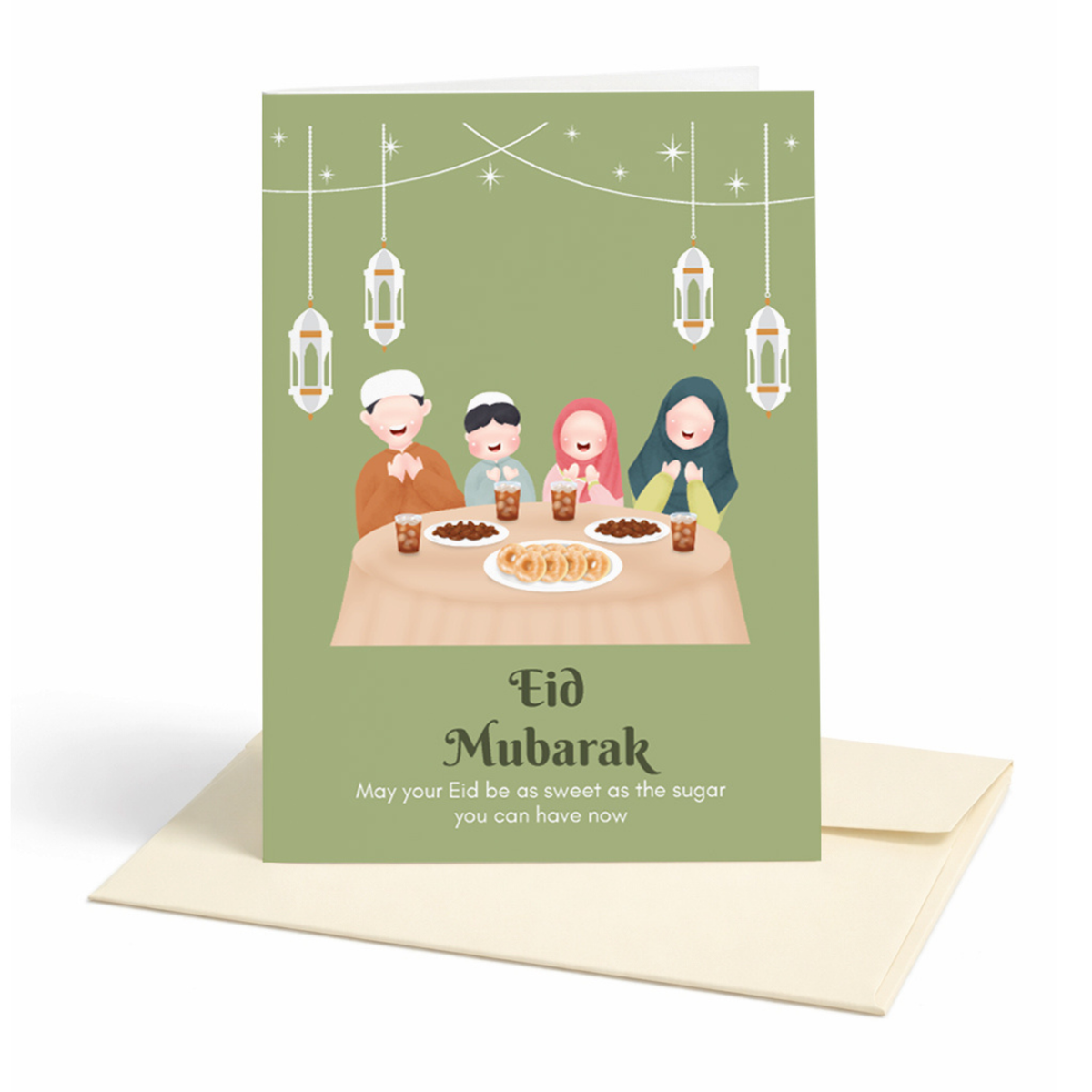 Funny Eid Mubarak Greeting Card