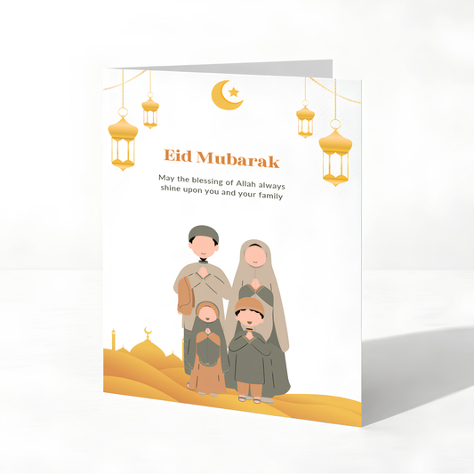 Eid Mubarak Blessings for You and Your Family Greeting Card