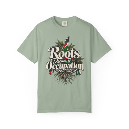 T-Shirt — "Roots Deeper Than Occupation" Heritage Graphic Tee