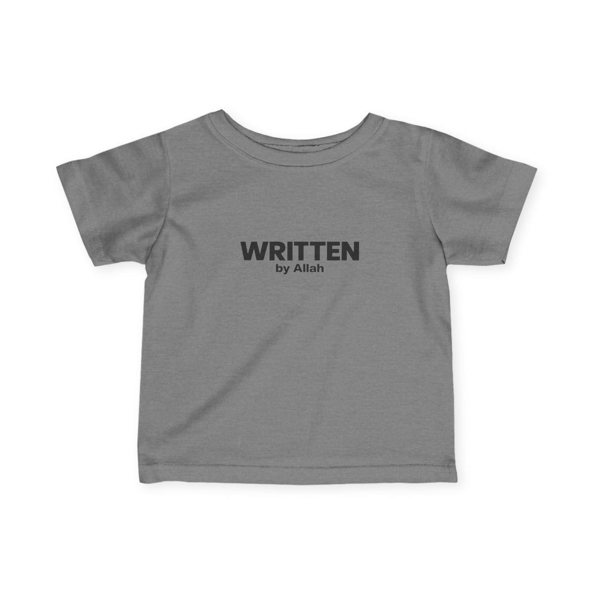 Infant Tee - "WRITTEN by Allah" Minimal Islamic Baby Shirt