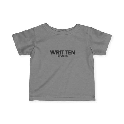 Infant Tee - "WRITTEN by Allah" Minimal Islamic Baby Shirt