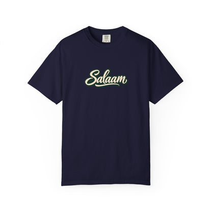 Salaam Script T-Shirt — Casual Islamic Greeting Tee