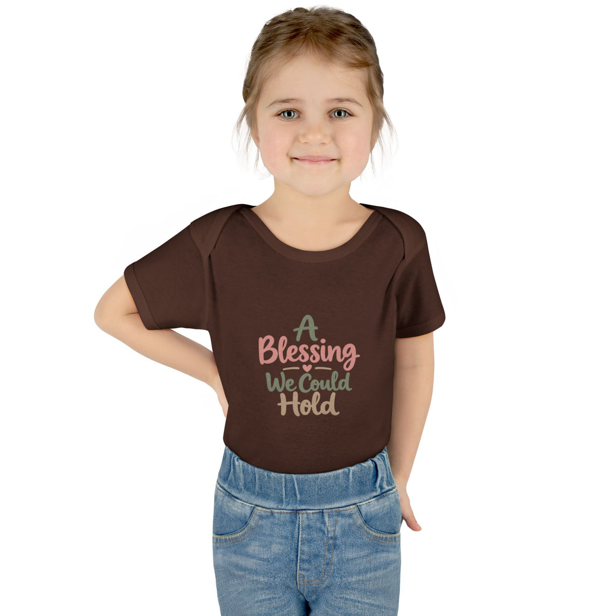 Infant Bodysuit — "A Blessing We Could Hold" Baby Onesie (Newborn Gift)