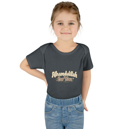 “Alhamdulillah for You” Baby Bodysuit — Newborn Islamic Celebration Onesie