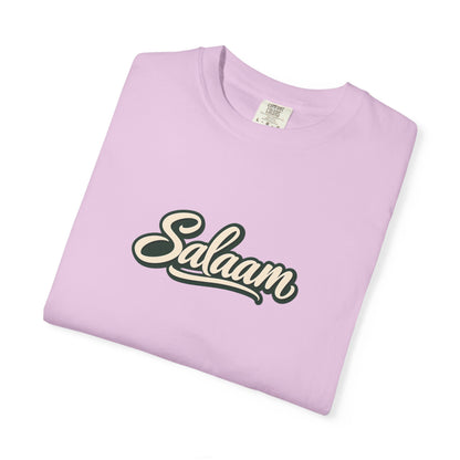 Salaam Script T-Shirt — Casual Islamic Greeting Tee