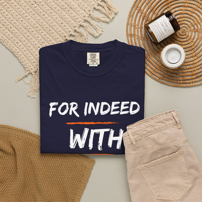 Inspirational Quran Quote T-Shirt — "For Indeed, With Hardship Comes Ease"