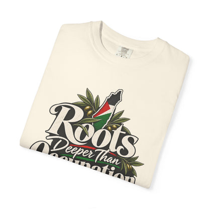 T-Shirt — "Roots Deeper Than Occupation" Heritage Graphic Tee