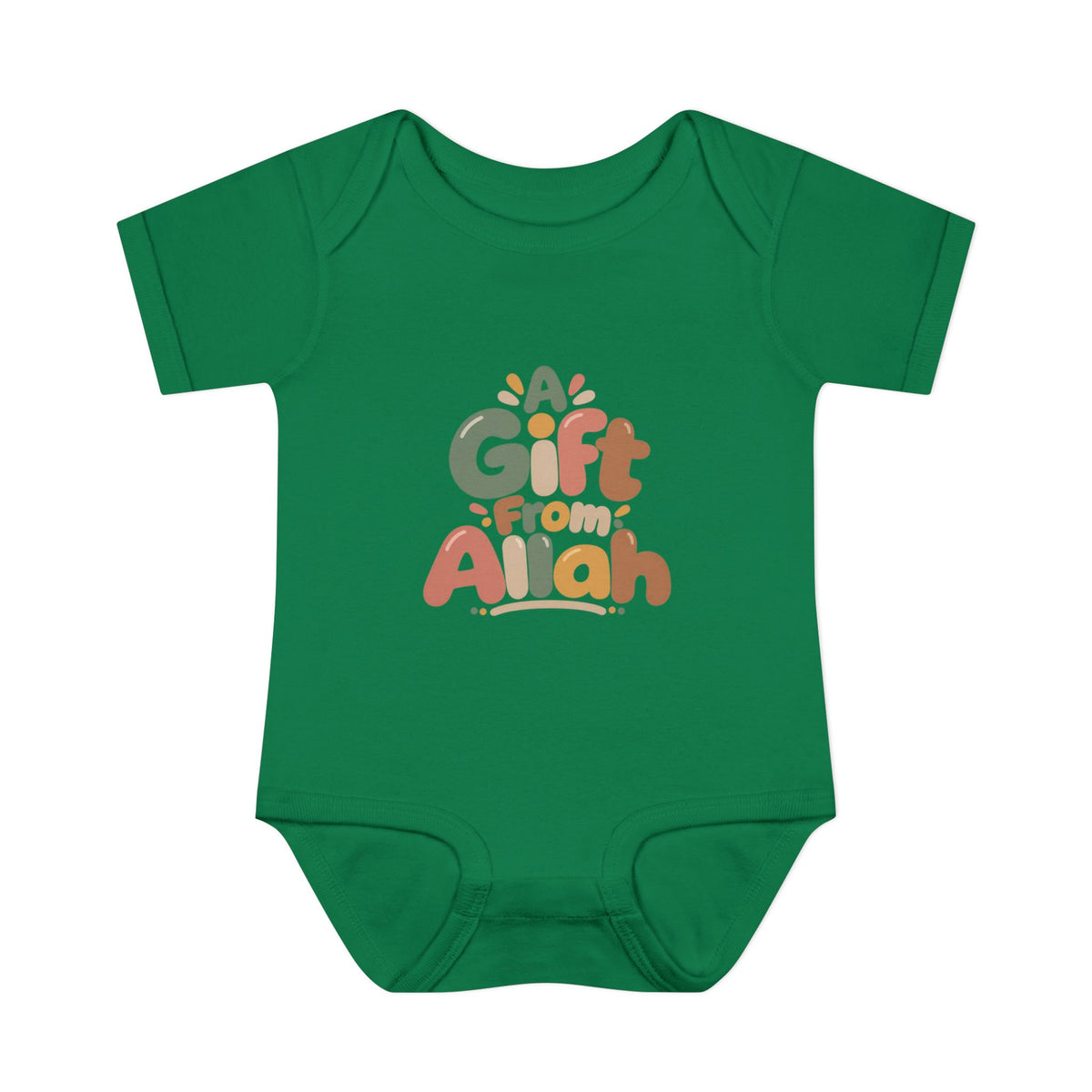 Infant Bodysuit — "A Gift From Allah" Baby Onesie, Islamic Newborn Gift