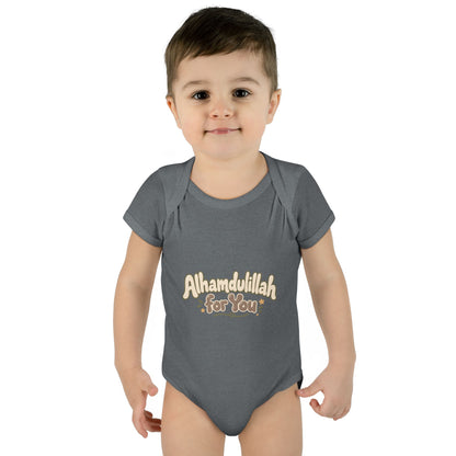 “Alhamdulillah for You” Baby Bodysuit — Newborn Islamic Celebration Onesie