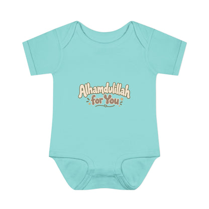 “Alhamdulillah for You” Baby Bodysuit — Newborn Islamic Celebration Onesie