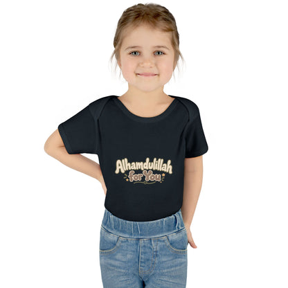 “Alhamdulillah for You” Baby Bodysuit — Newborn Islamic Celebration Onesie