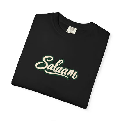 Salaam Script T-Shirt — Casual Islamic Greeting Tee
