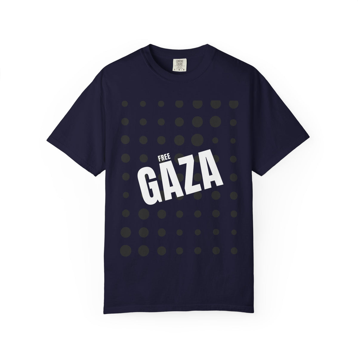 Free Gaza Dot Graphic T-Shirt