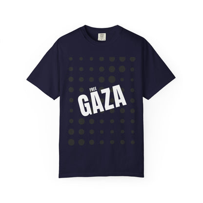 Free Gaza Dot Graphic T-Shirt