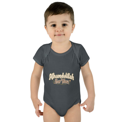 “Alhamdulillah for You” Baby Bodysuit — Newborn Islamic Celebration Onesie