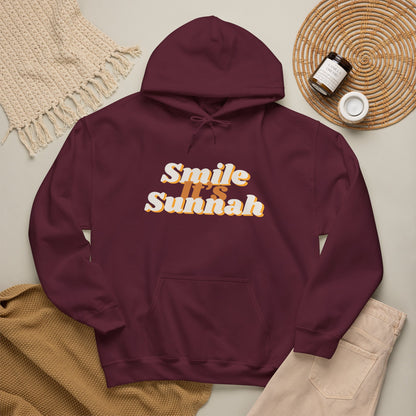 Smile It's Sunnah Hoodie — Retro Yellow Script Hoodie