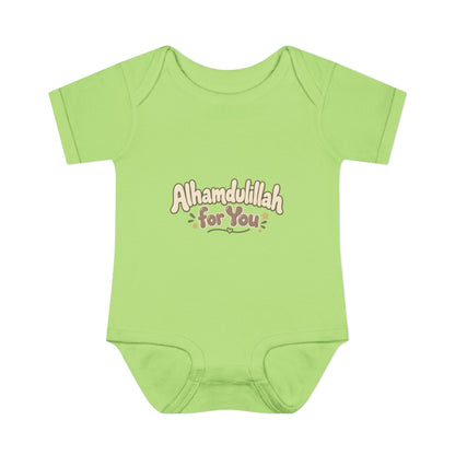“Alhamdulillah for You” Baby Bodysuit — Newborn Islamic Celebration Onesie