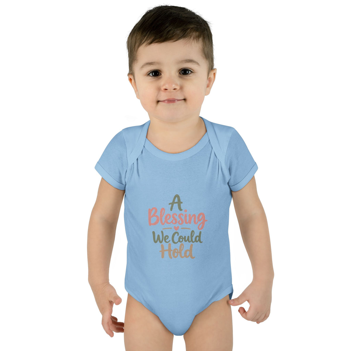 Infant Bodysuit — "A Blessing We Could Hold" Baby Onesie (Newborn Gift)