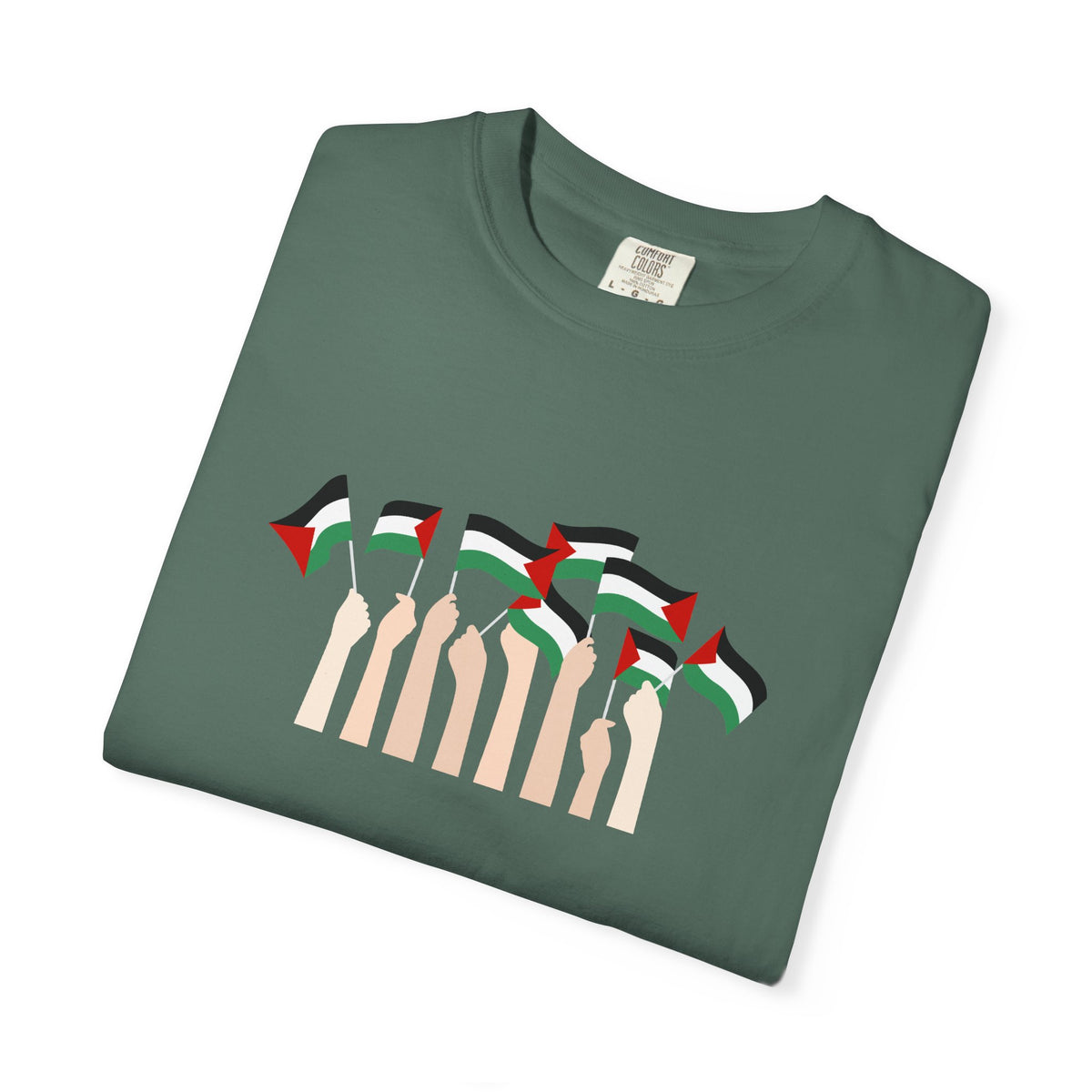 Palestine Flags T-Shirt — Minimal Graphic Tee