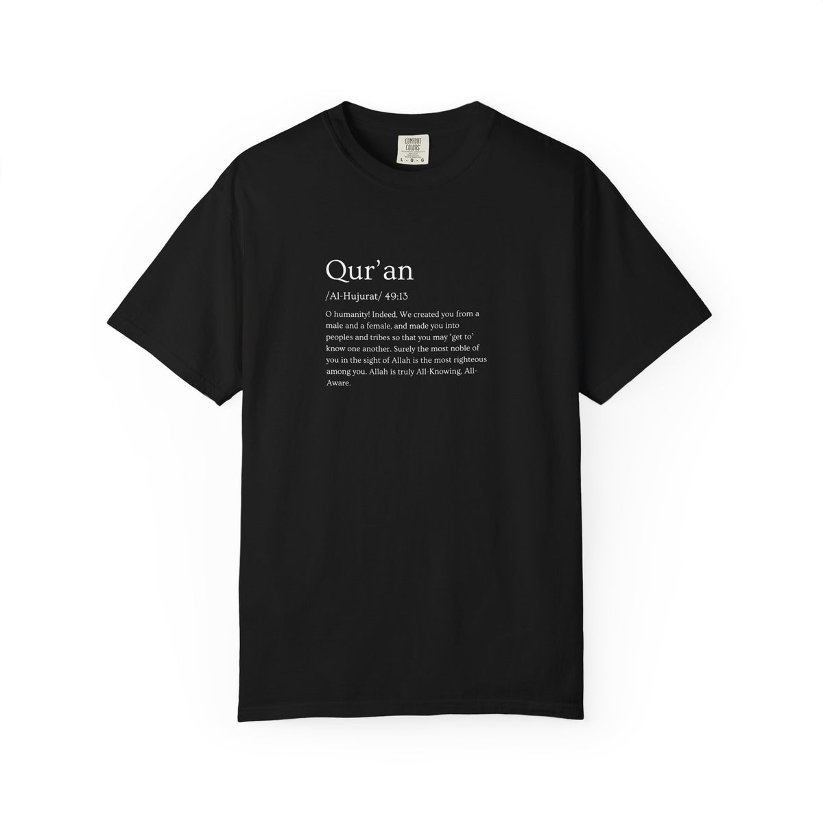 Qur'an Verse Graphic T-Shirt — Islamic Faith Typography Tee