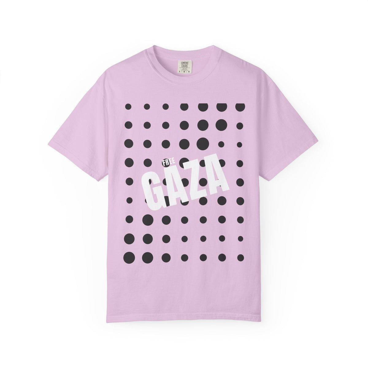 Free Gaza Dot Graphic T-Shirt