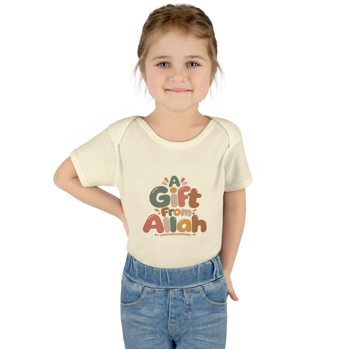 Infant Bodysuit — "A Gift From Allah" Baby Onesie, Islamic Newborn Gift